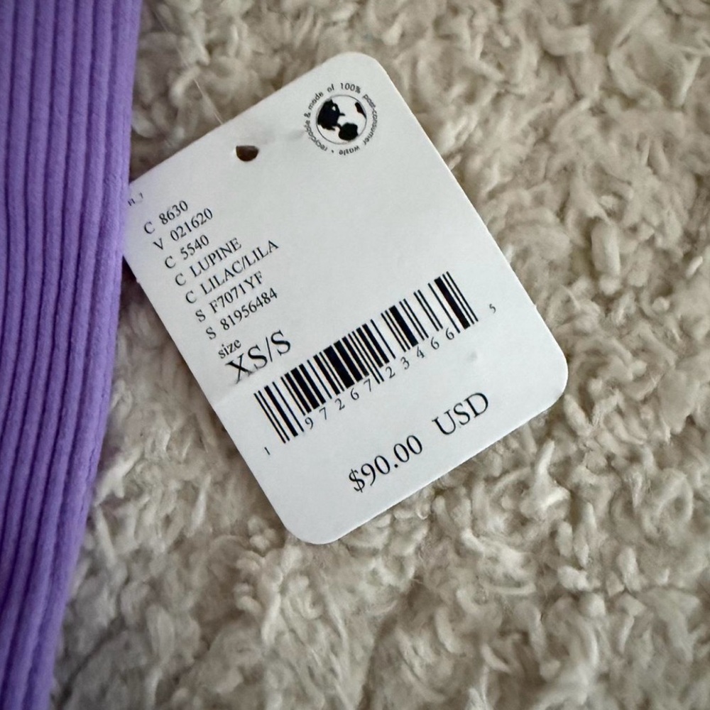 Purple Ribbed Jumpsuit - Picture 3 of 3